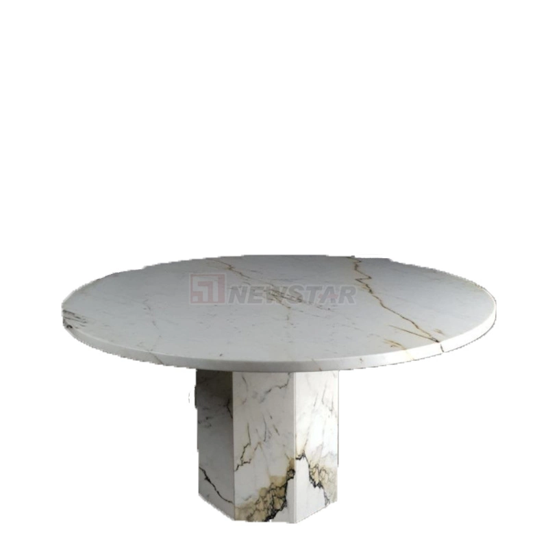 Newstar Modern Furniture Living Room Sofa Round Marble Coffee Table Dining Table