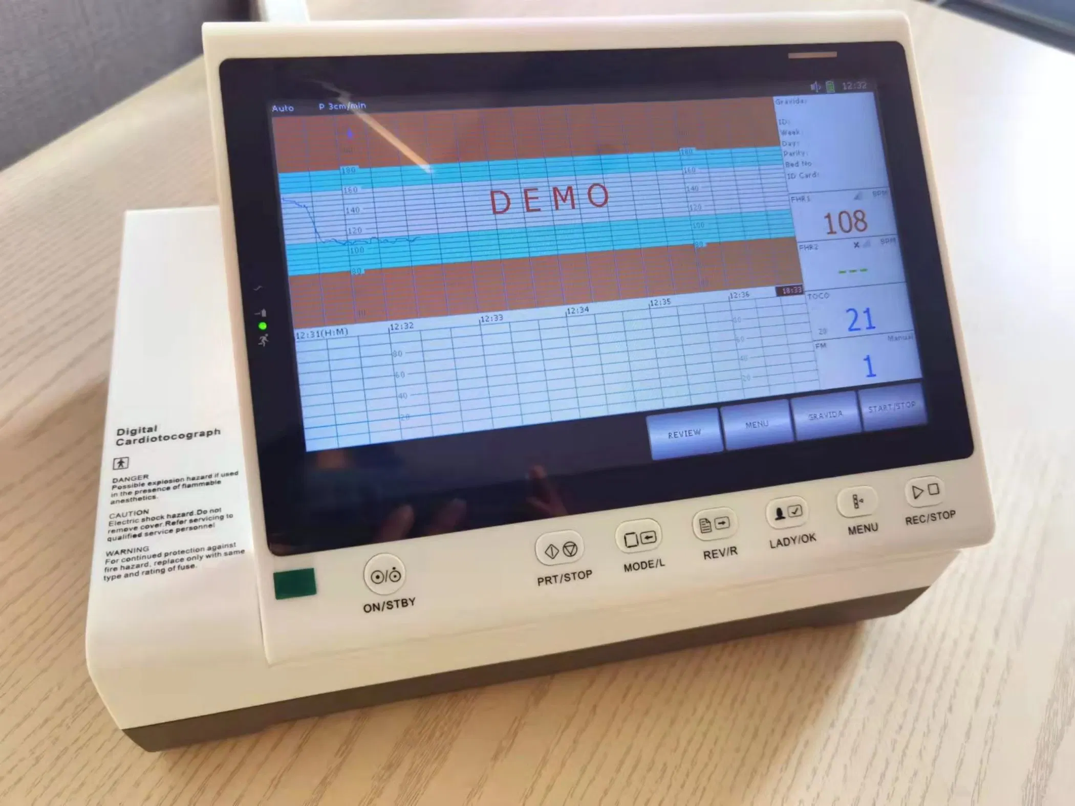 Medical Equipment Ctg Portable Fetal Monitor Machine