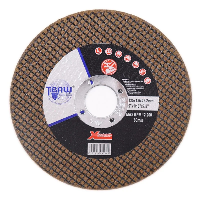 Original Factory Metal / Inox Silicon Carbide Grains 5" Inch Grinding Cutting Discs Cut-off Wheel