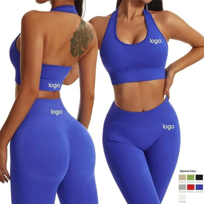 Ribbed Custom Neno Gym Fitness Sets Yoga Sport Two Piece Short Set