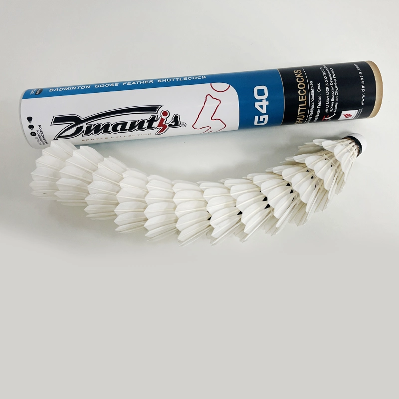 Dmantis G40 Modelo Badminton shuttlecock pluma de ganso Natural pluma duradera Y estable