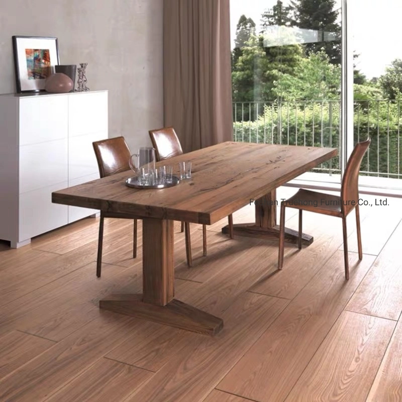 Wooden Dining Table Solid Wood Furniture Solid Wood Hotel Furniture All Kinds Solid Timber Dining Table