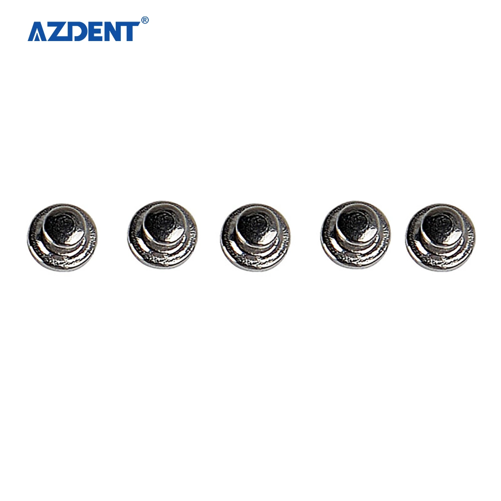 Azdent Smooth Surface Bondable Spherical Base Metal Orthodontic Lingual Buttons