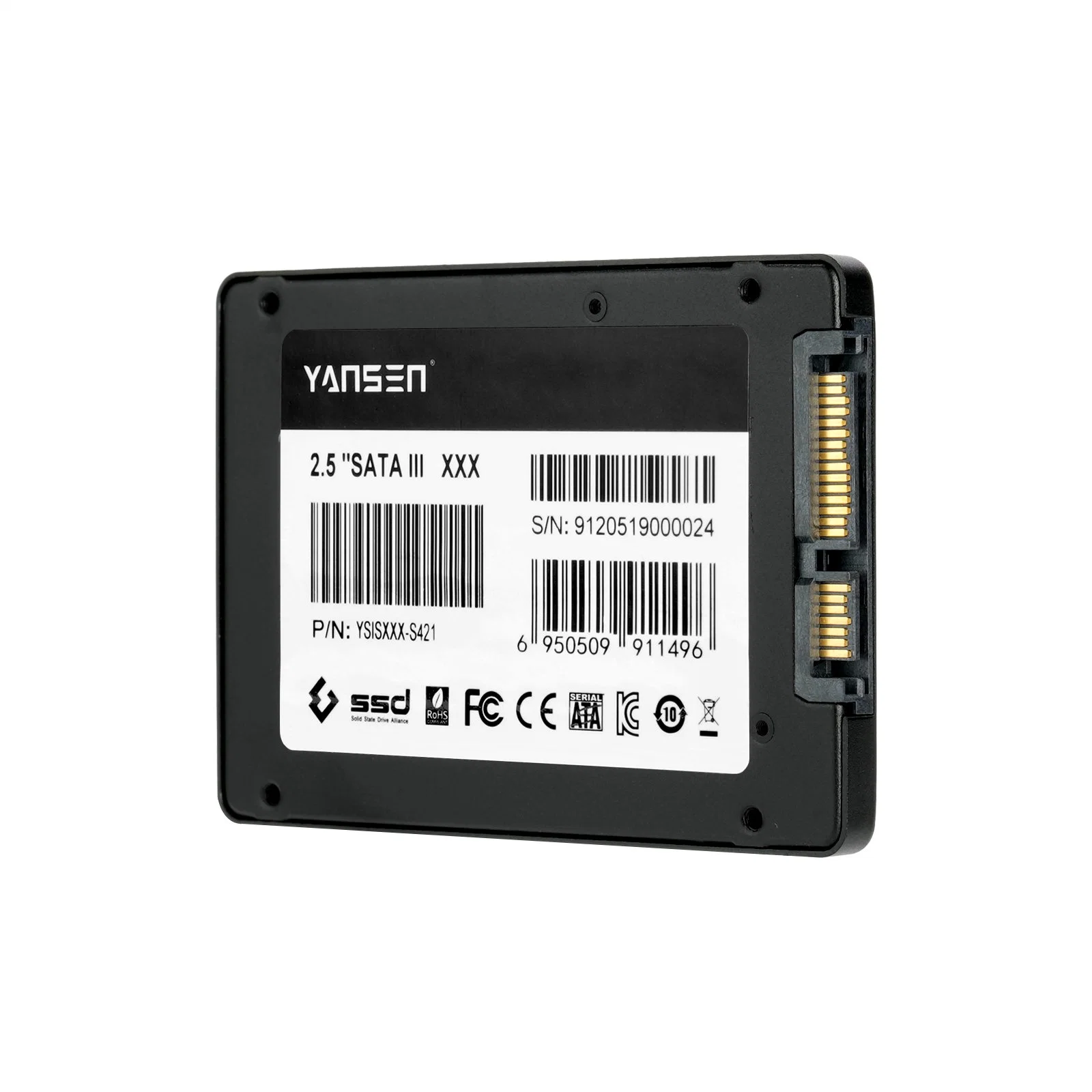 Yansen High Durability High Capacity 2.5 Inch SATA SSD for Embeded Applications 128GB-1tb SSD