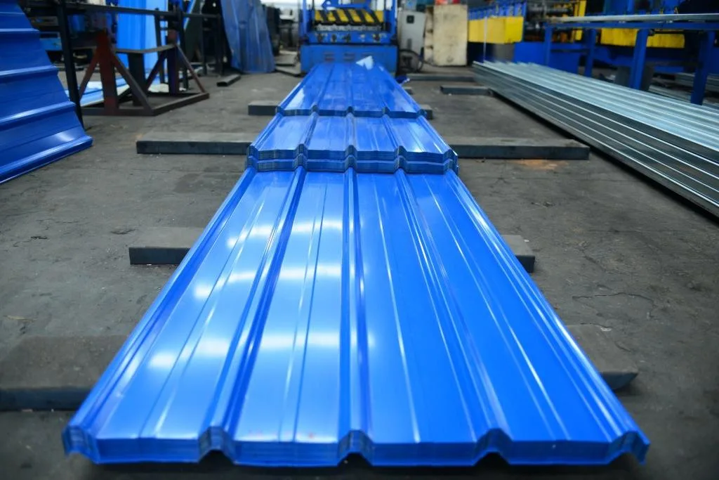 High quality/High cost performance Galvanized Colour Coated Corrugated Steel Roofing Sheet Metal Tin Roofing Prices Low Slope Roofing