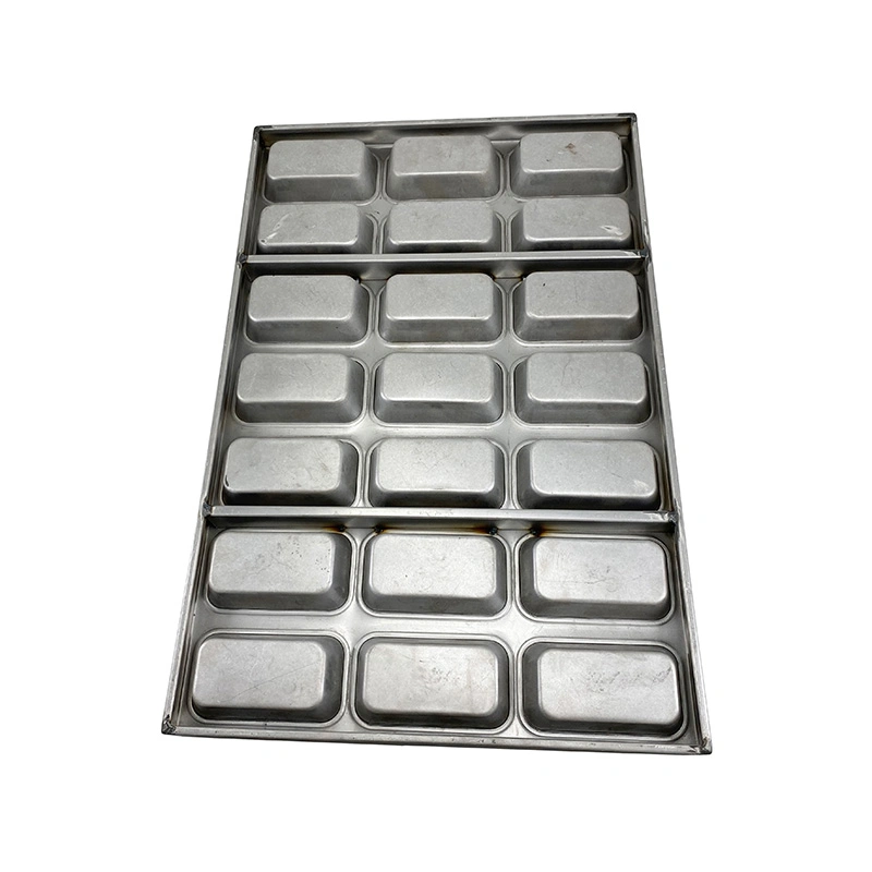 ODM&OEM Industrial Alusteel Non Stick 21-Mold Rectangular Muffin Cupcake Mini Loaf Bread Baking Pan