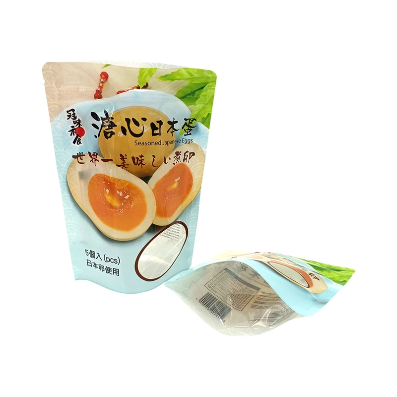 Retort Pouch Aluminum Foil Hot Selling Custom Printed Stand up with Zipper for Food Japan&prime; S Egg Packaging Bag