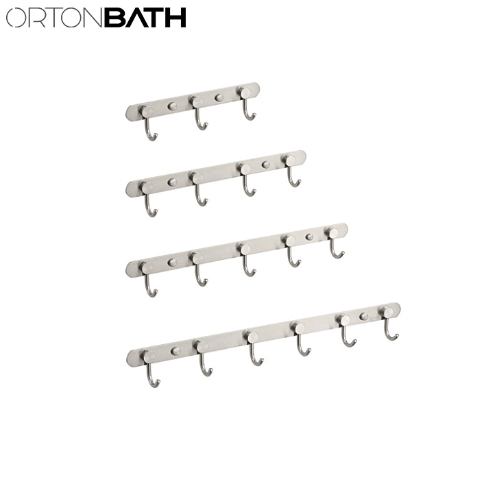 Alliage de zinc en acier inoxydable Ortonbath salle de bain Salle de bains set accessoires matériel crochet