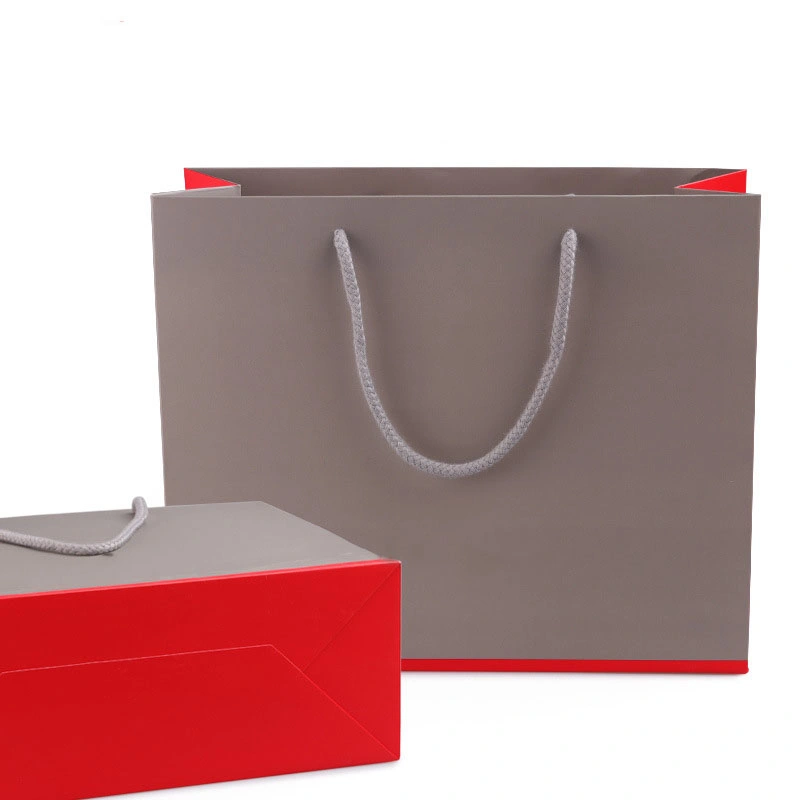 New Fashion Design White Ivory Board Paper Bag for Clothing High quality/High cost performance Cosmetic Paper Bag