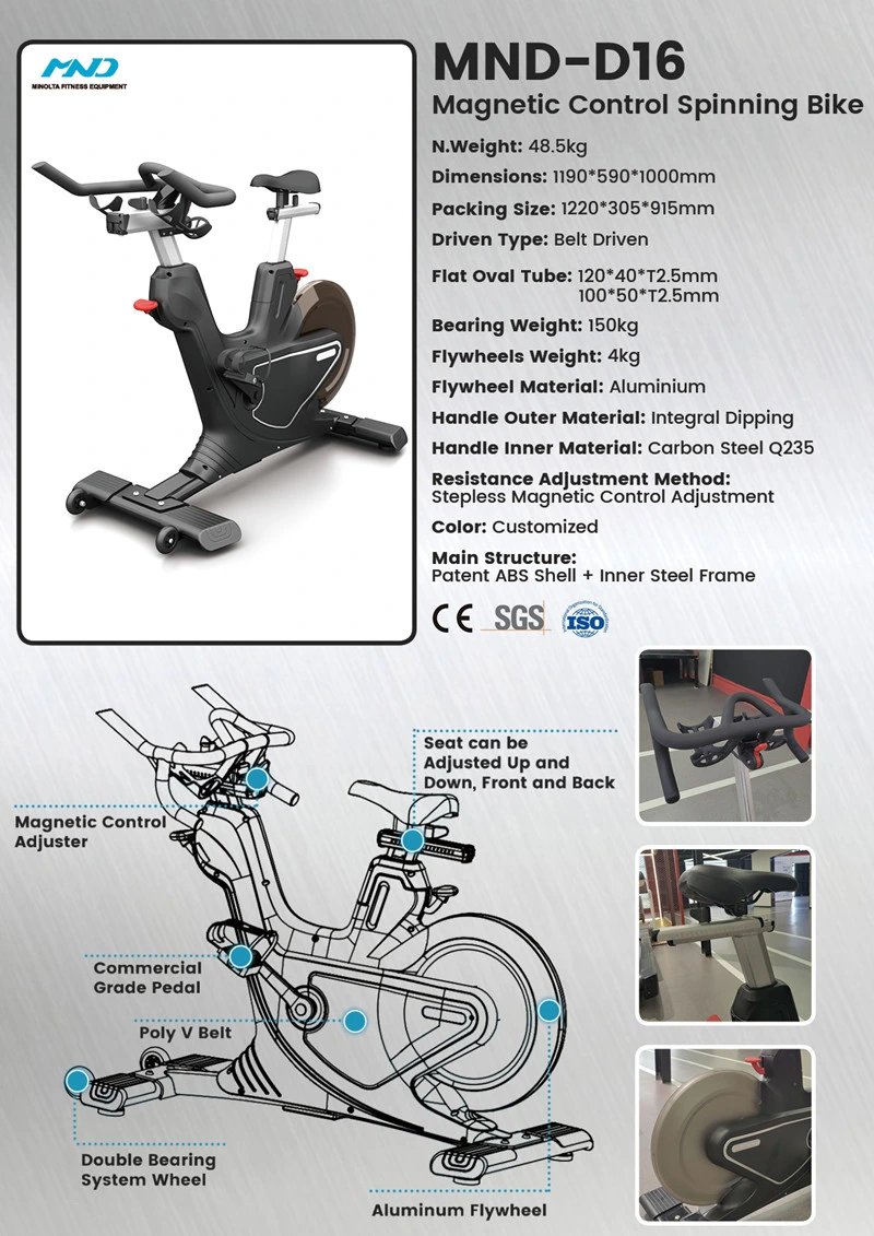 Factory Direct Supply Home Gym Cardio Magnetic Resistance Exercise Bike for Workout