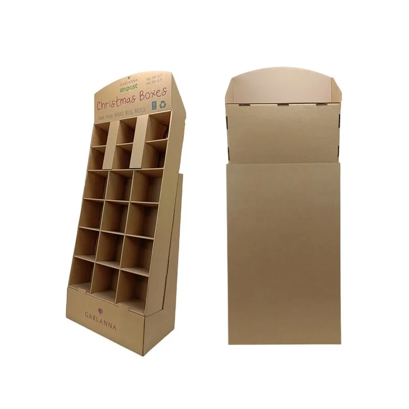 Paper Display Rack Multi-Layer Floor Standing Cardboard Display Rack Mall Promotion Hook Display Paper Rack