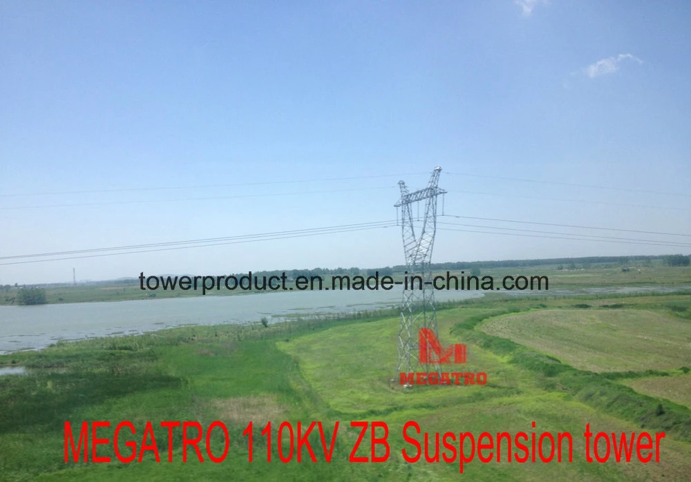 Megatro 110kv Zb Suspension Pylon Tower (horizontal configuration shape)