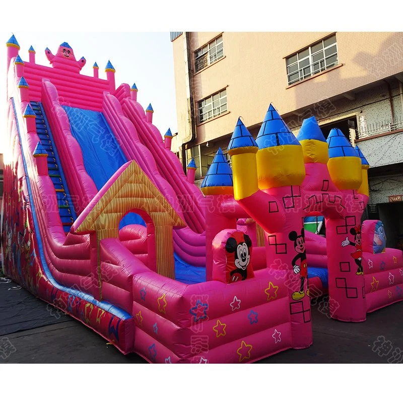 Rosa Diapositiva inflable para niños juguetes de parte de Eventos de venta