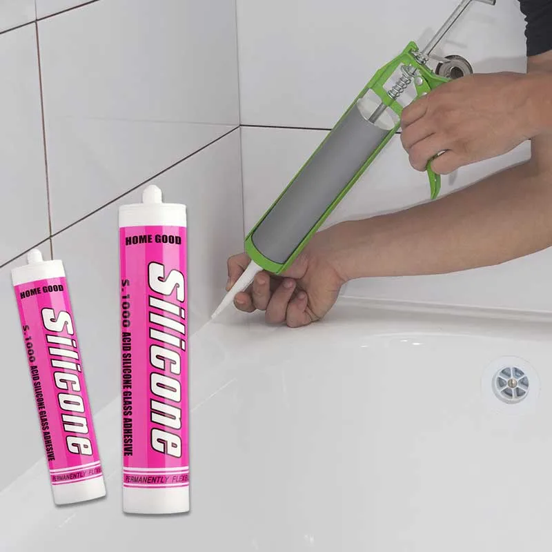 Anti-Mildew, Anti-Bacterial Acid Sealant, Bathroom Metal Wood Ceramic Bathtub Caulking Glue Sealing Waterproof and Weather-Resistant