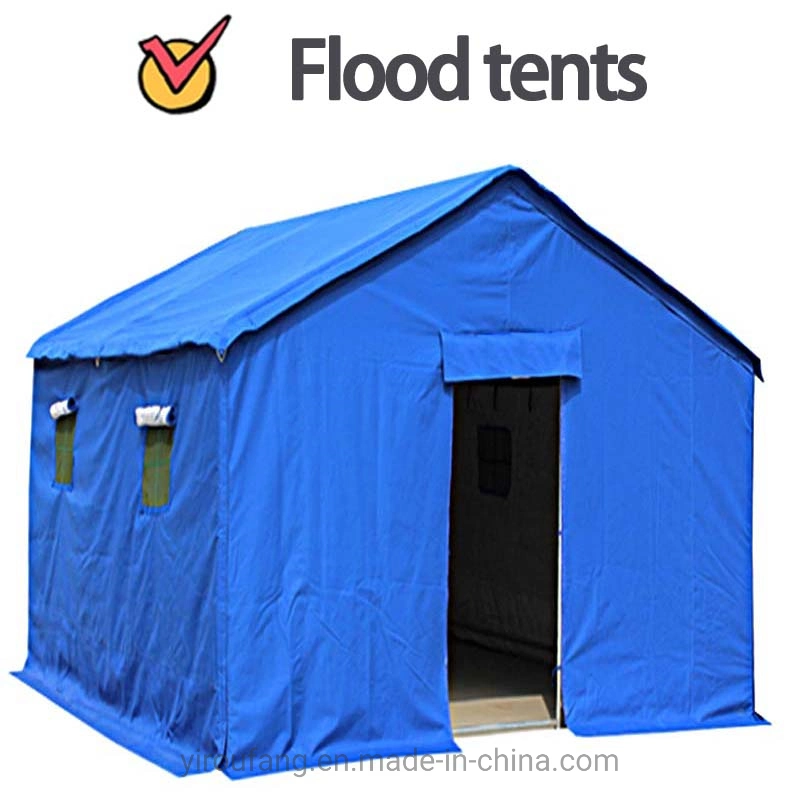 China Emergency Tents Novel Structure Good Waterproof and Rainproof Performance Refugee Tent Green Shelter Tents 4 Person for Un Emergency Tent