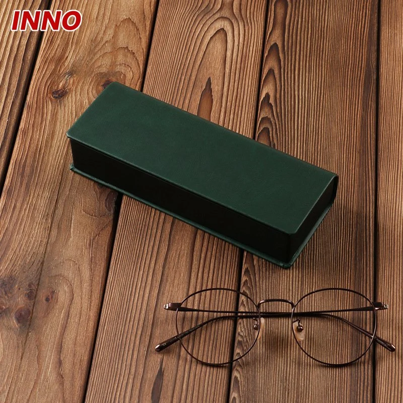 Inno-T150 Caja de gafas de diseñador de Nueva forma de libro de Hechos a mano para gafas ecológicas de logotipo personalizado