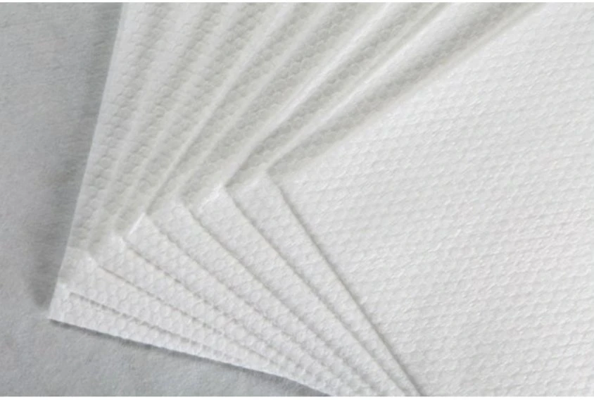 White Degradable Spunlace Nonwoven Fabric for Civilian Wiping, Wet Wiper, Woodpulp/Viscose/Bamboo, Environment Pictures & Photoswhite Degradable Spunlace Nonw