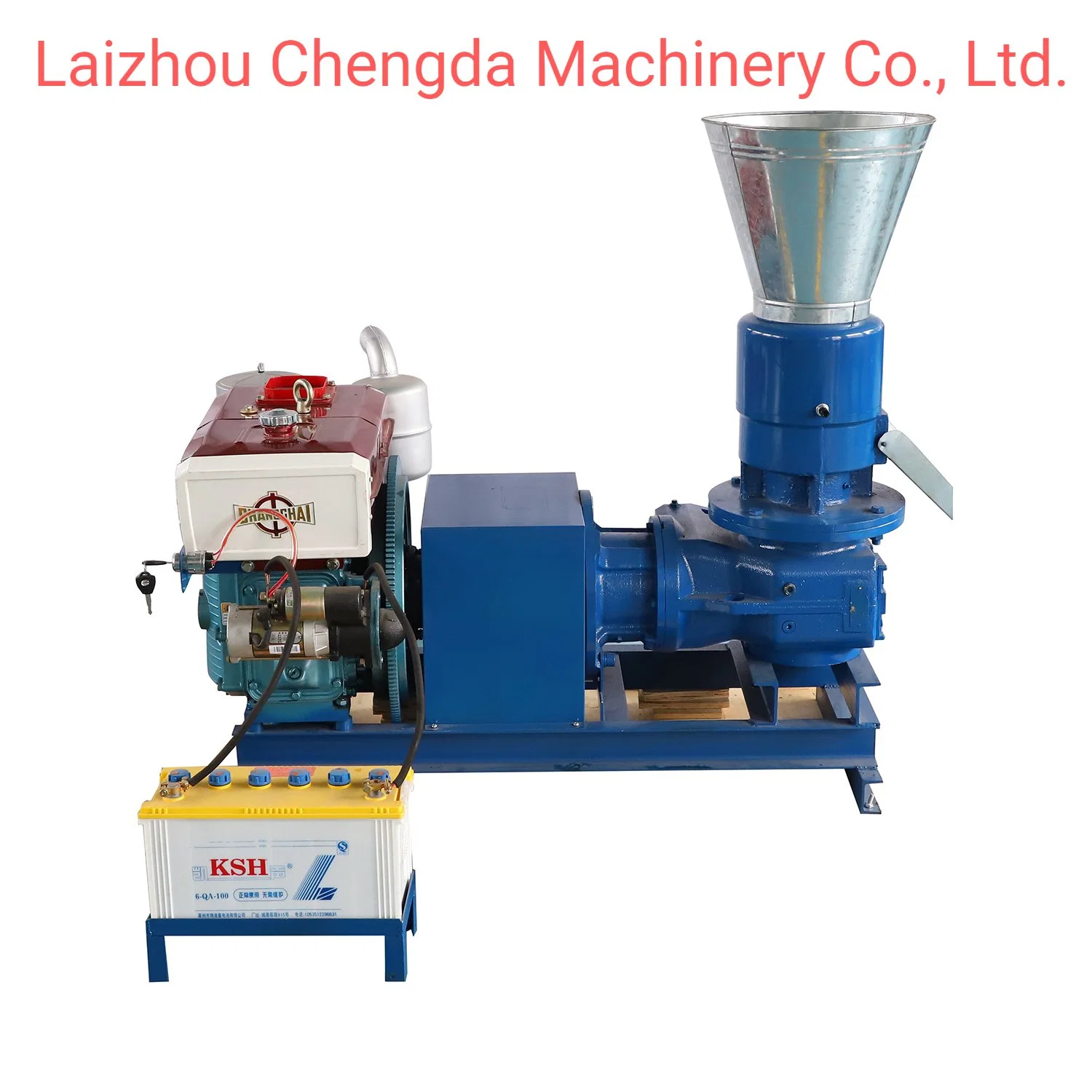 Diesel Wood Pellet Machine /22HP 230mm Wood Pelletizer Making Machine