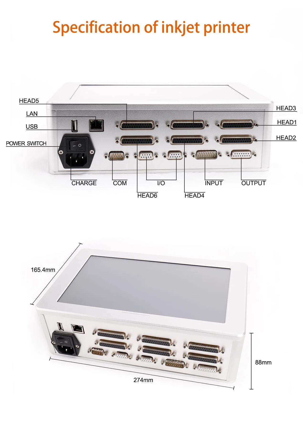 Docod OEM/ODM T600-3 12.7- 38.1mm Online Thermal Inkjet Printer