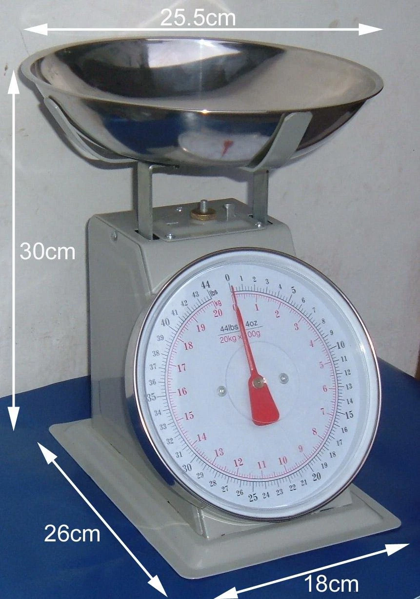 Precision Multi-Purpose Household Metal Mechanical Tray Scale for Selling Vegetables