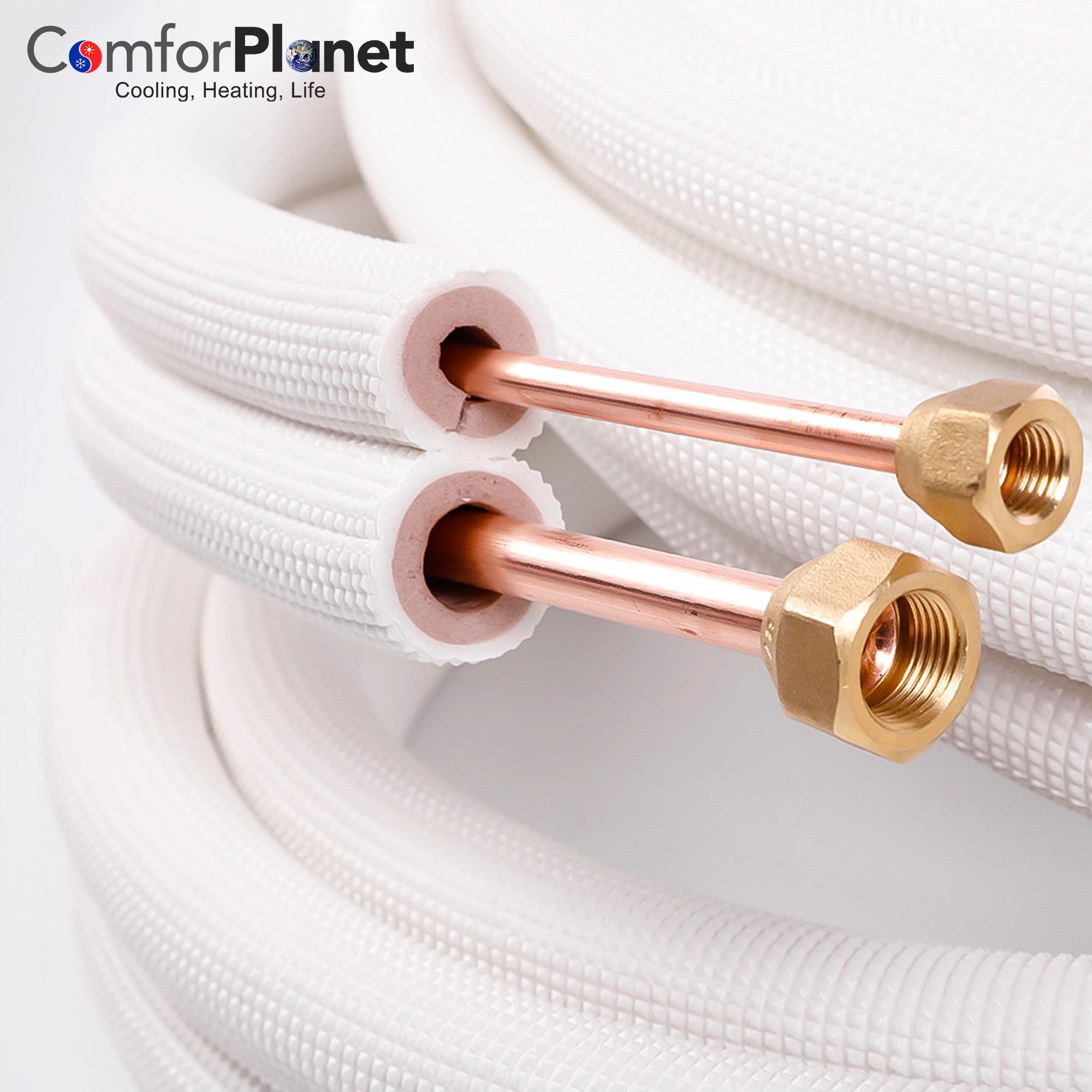 Factory Wholesale/Supplier Price PE Foam Coated Insulation Copper Pipe Pair Coil Insulated Copper Tube for Split Air Conditioner