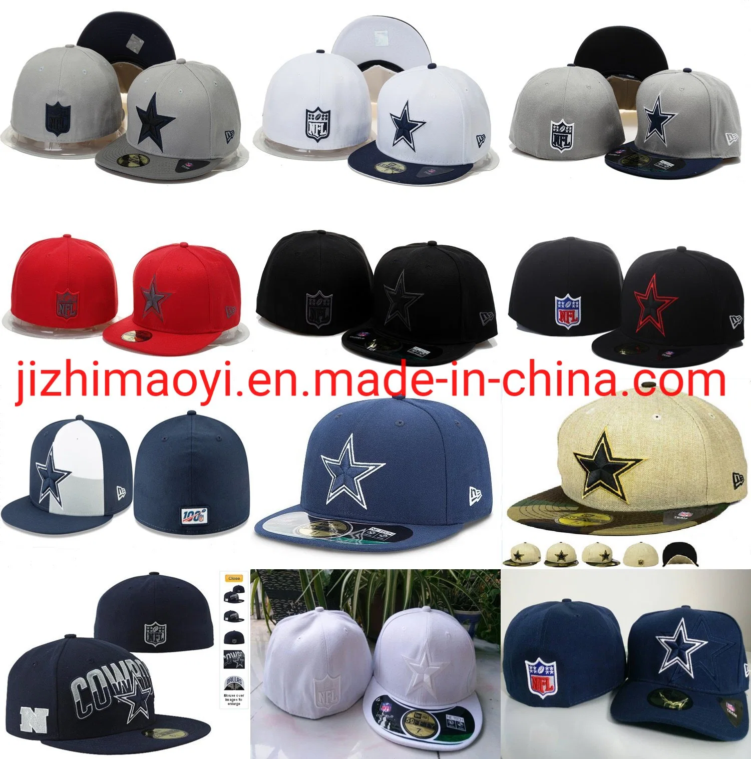 Wholesale Dallas-Cowboys Embroidered Snapback Fitted Cap N-FL Hats Headwear