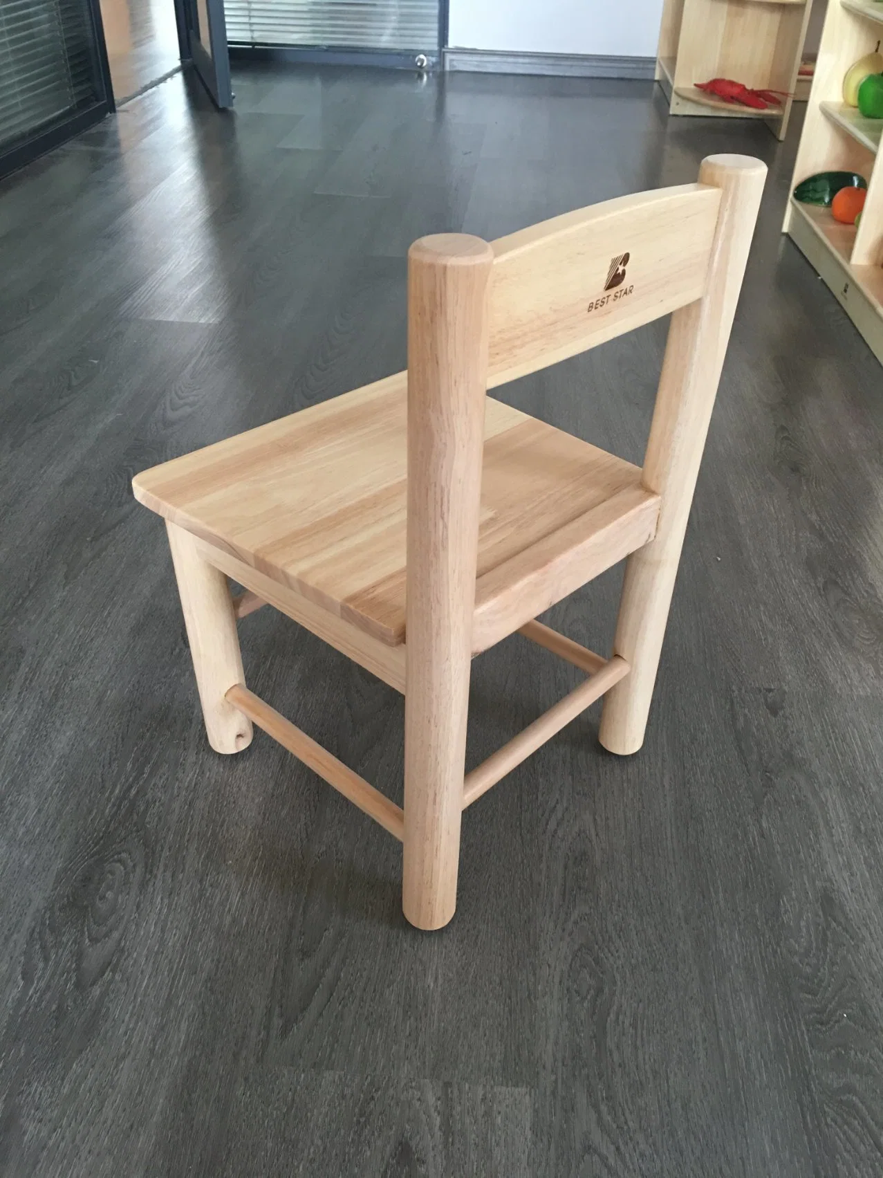 Hot Sales silla para niños de preescolar y jardín de infancia, silla de madera para niños, silla de muebles para bebés, silla de estudiante para el aula escolar