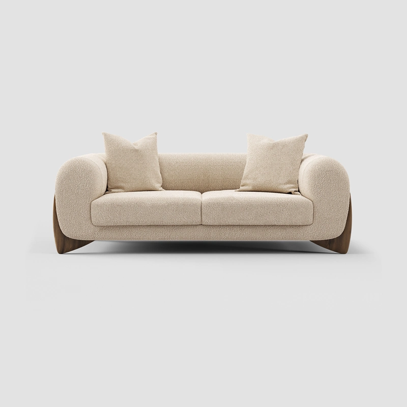 Komfortable Dreisitzer Sofa-Couch Möbel Wohnzimmer Stoff Sofa Setzen