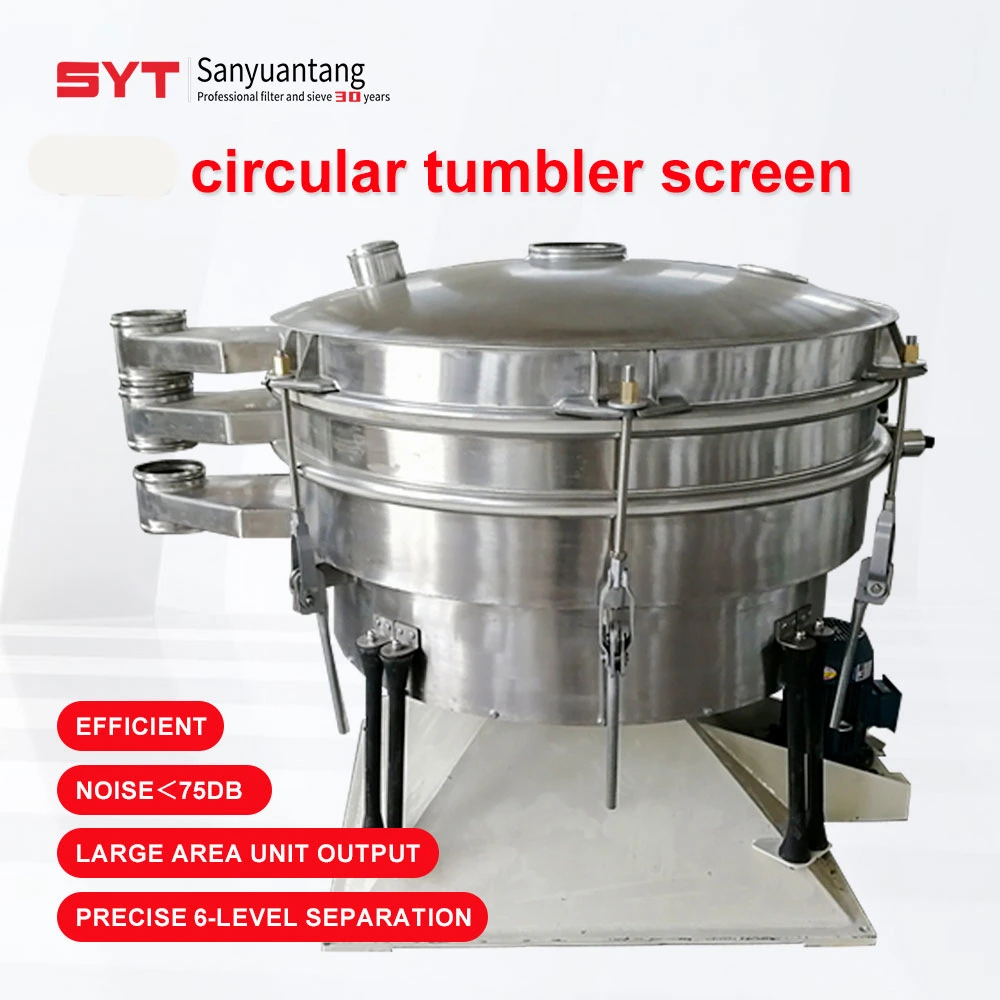 Ss 304 Rice Sieving Machine Food/Flour Tumbler Sieve Screen Powder Sieving Sifter