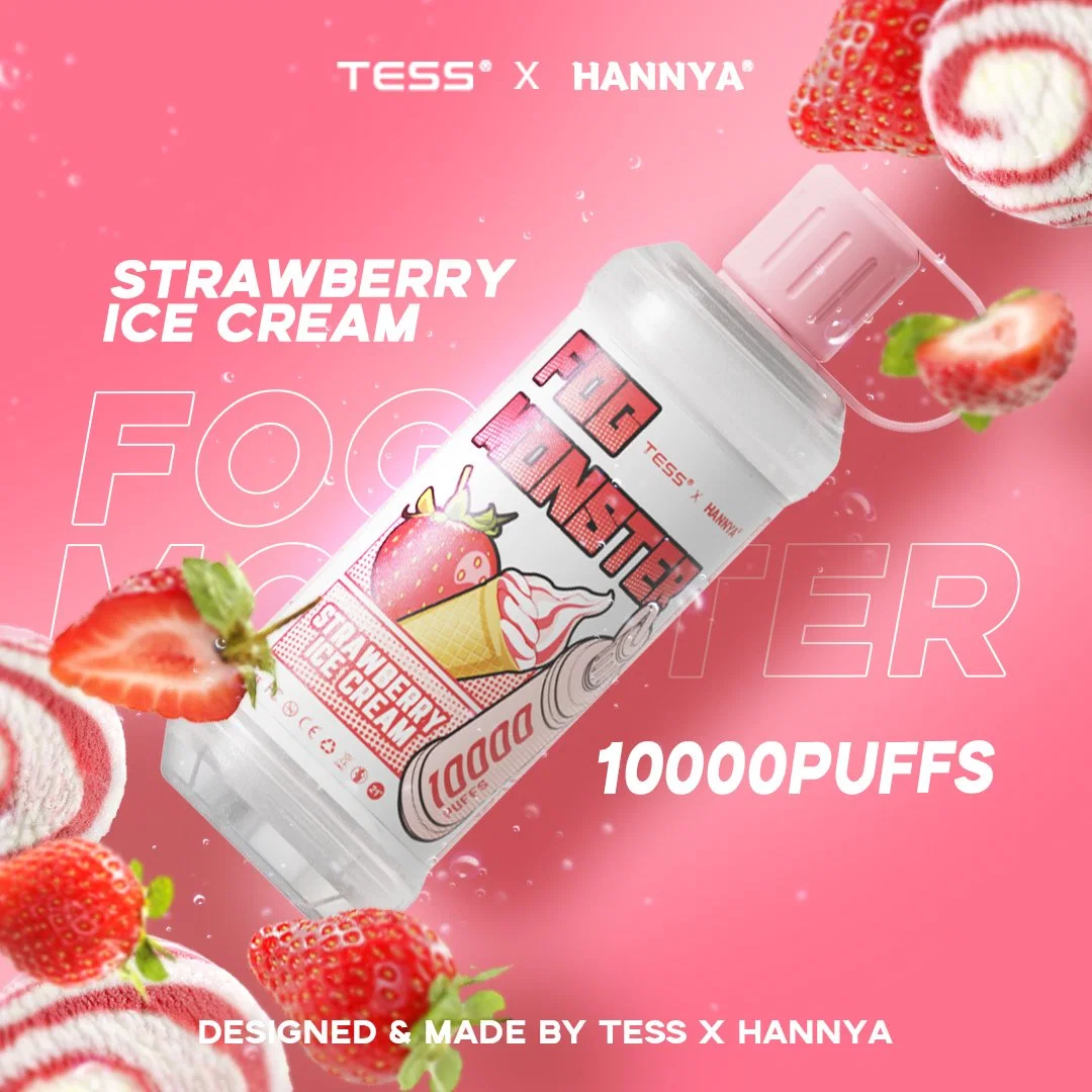 Tess 10000 Puffs Einweg-Vape Pen Cool Fruit Flaovrs Electronic Eigarette Professional Factory ecig Zerstäuber E Zigarette Vaporizor FDA