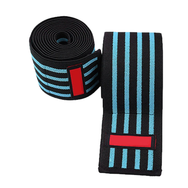 Outdoor Sports Striped Protective Knee Support Bandage Weightlifting Elastic Pressure Bandage Knee Brace