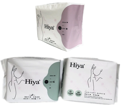 Hiya Brand Sanitary Napkins with Negative Anion for Ladies