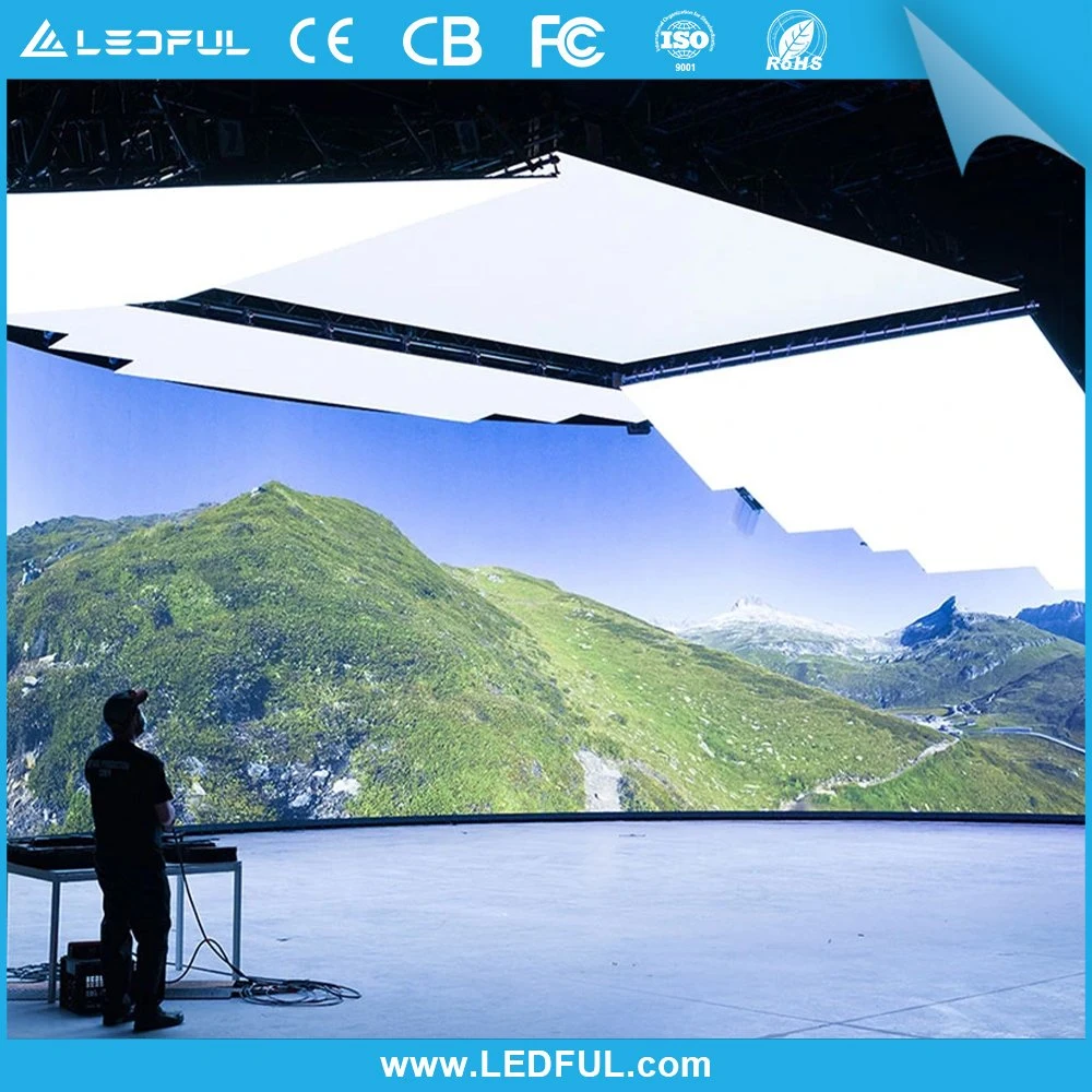 High Refresh P 3.91 SMD Full Color 50x50 cm pintura interior Ecrã LED de aluguer 2X2 sistema de ecrã de parede de vídeo para Wedding Pano de fundo