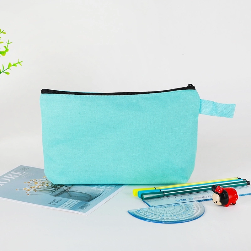 Canvas Cotton Painting Office School Stationery Pencil Pouch Pencil Case Zipper Bag