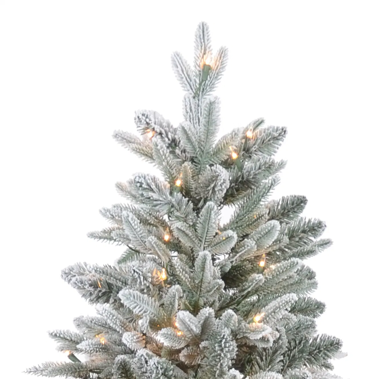 Snow Flocked Spruce Lighted Artificial Prelit LED Xmas Tree