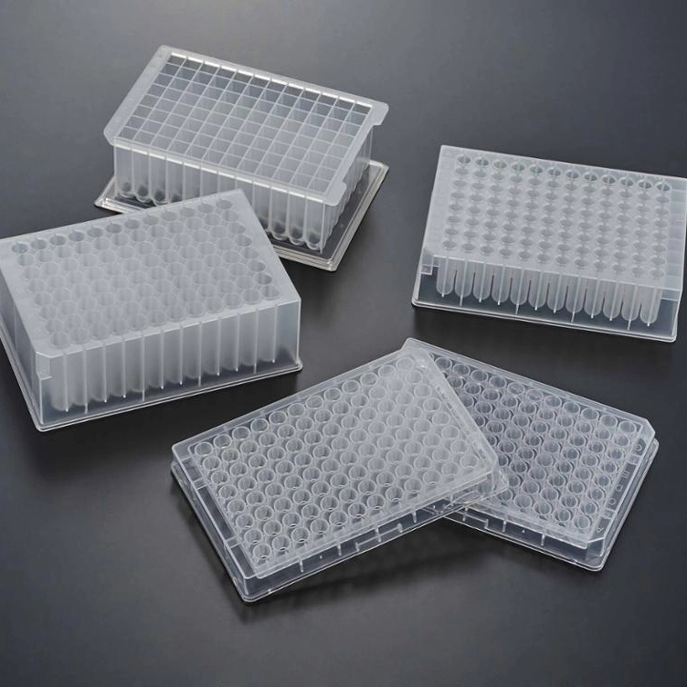 0.1ml 0.2ml 1.2ml 2.2ml 96 Well Disposable Plastic White Clear Round Square Deep Shallow PCR Plate