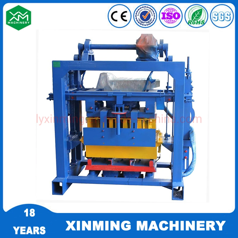 High quality/High cost performance  Qtj4-40 Semi-Automatic Concrete Cement Hollow Block/Solid Brick /Pavment Interlocking Block Making Machine Forconstruction Materials