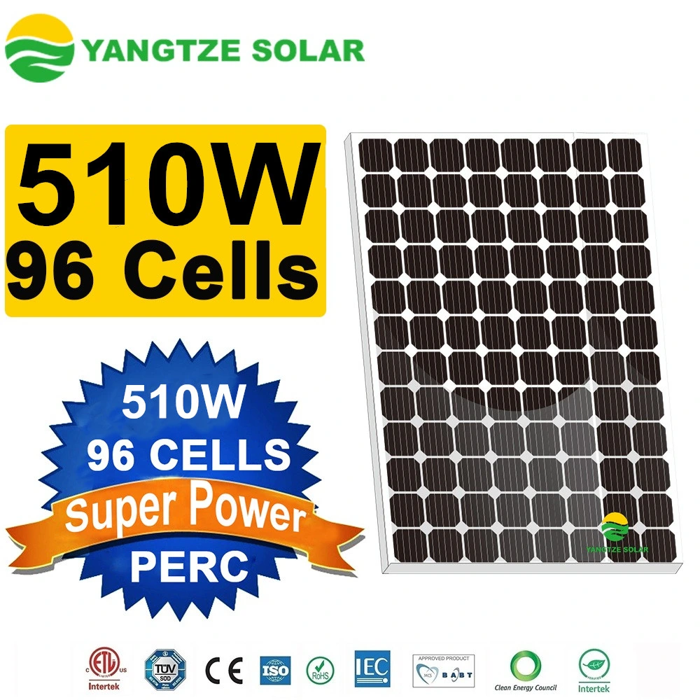 Yangtze noir 500W 510W monocristallin module du panneau solaire