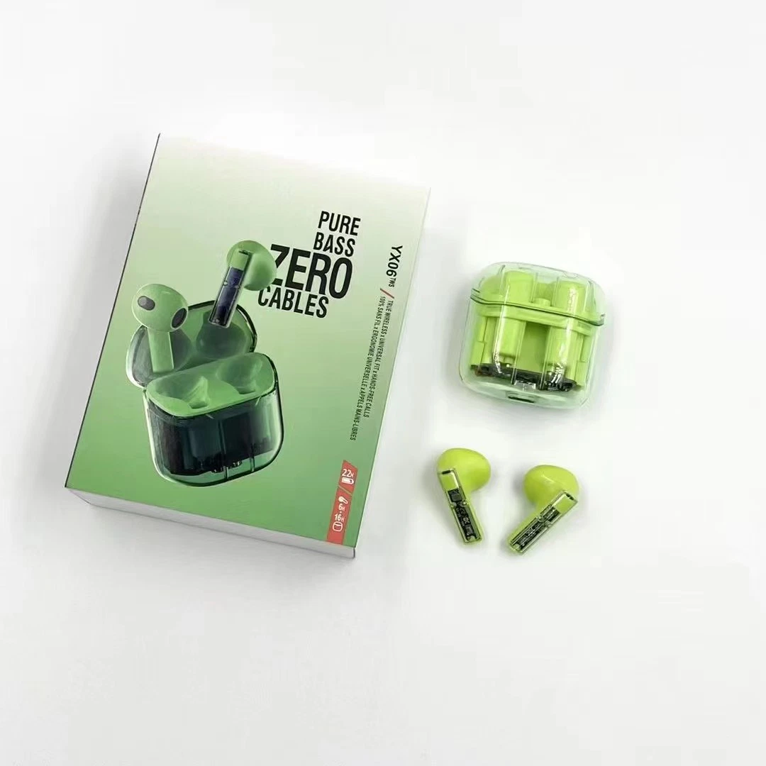 Mini Headphones Popular Transparent Mobile Accessories Bt 5.0 Wireless Sterio Earbuds Light Earphone