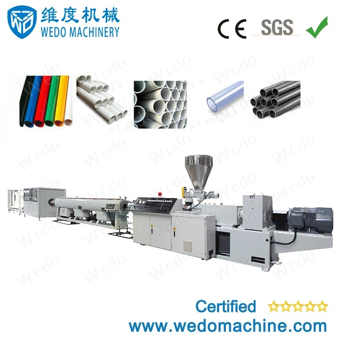 Plastic Twin Screw PVC Extruder Pipe Production Extrusion Making Machine/UPVC CPVC Water&Drainage&Electric Conduit Tube Manufacturing Extruding Machine