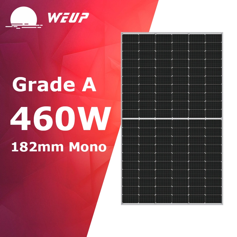 Panneau solaire mono promotionnel chaud 10bb 450W 455W 460W haute efficacité.