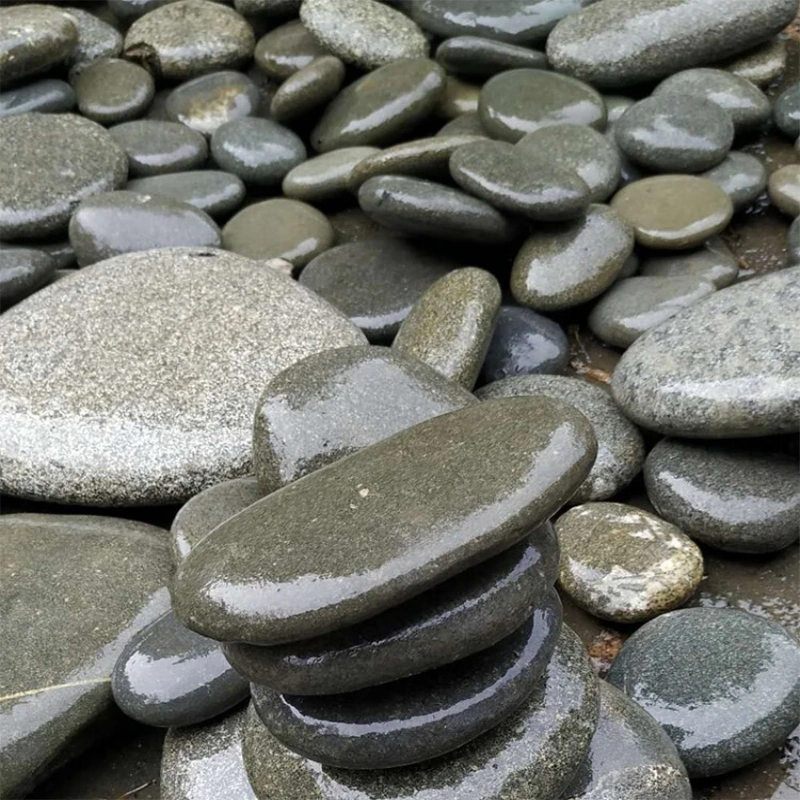 Mixed Color Natural Polished Pebble Cobble Stone River Stone