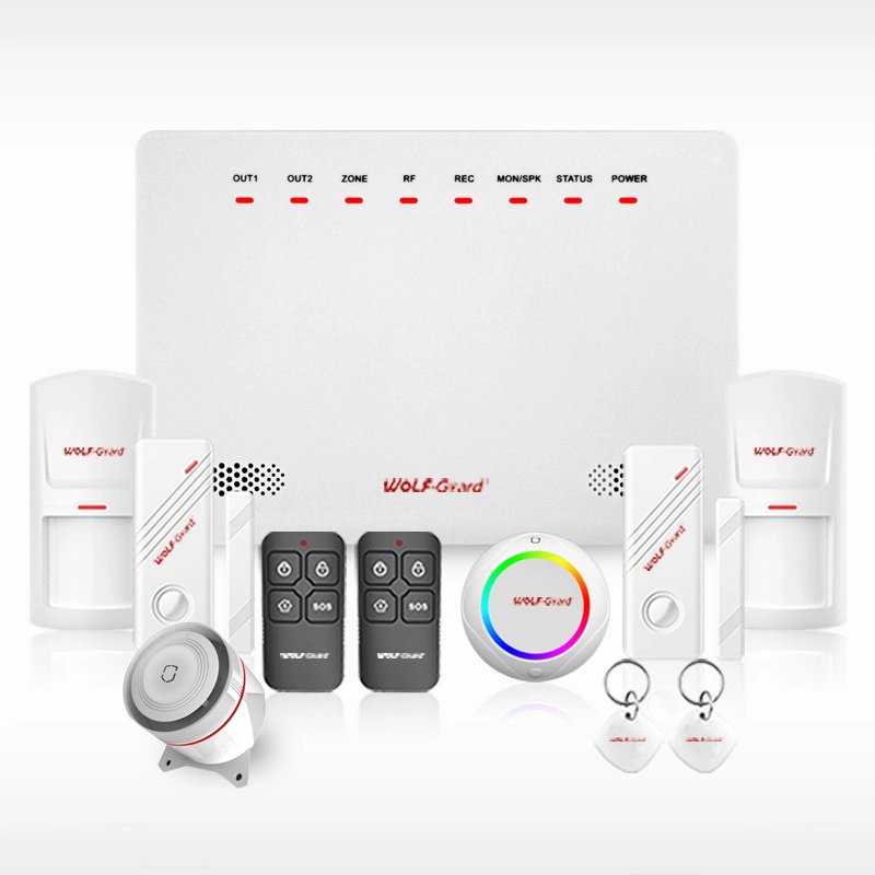 GSM Intruder Alarm with SMS APP and Popular in Europe Suit for Fire Alarm Smoke Alarm and Home Security