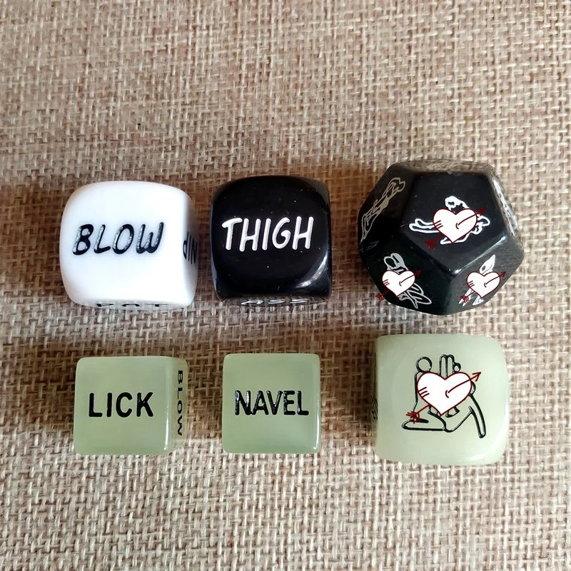 Glowing16mm Adult Family Funny Game Love Sex Dice Games Price