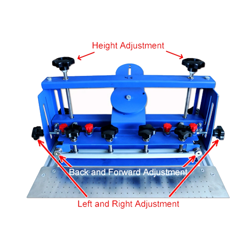 Oval Manual Silk Screen Printing Press Machine Vacuum Table for Screen Printing