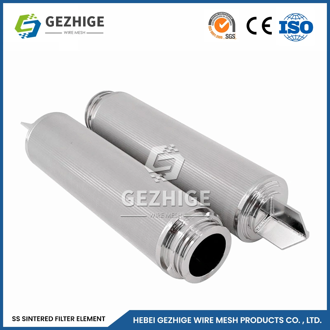 Gezhige Filtro sinterizado rectángulo de fabricación China Filtro de metal sinterizado 1um-100um la precisión de filtración Filtro sinterizado