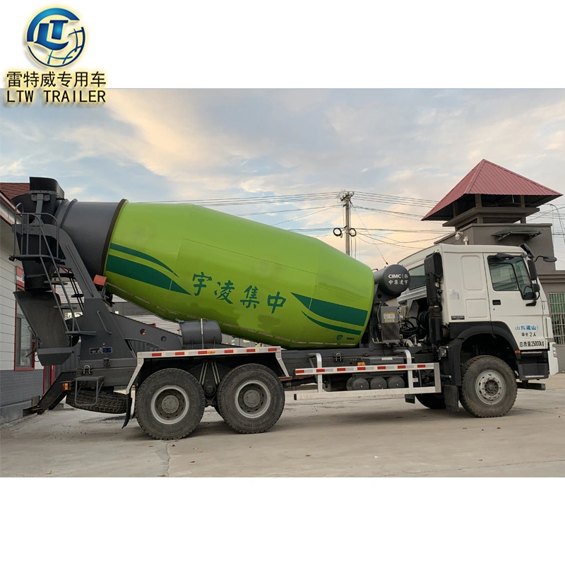 Sinotruk Mobile Cement Concrete Mixer Trucks 8m3 10cbm Used HOWO Truck Concrete Mixer Truck