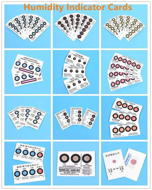 Color-Change Visual Humidity Indicator Card for Electronic Components (HIC)