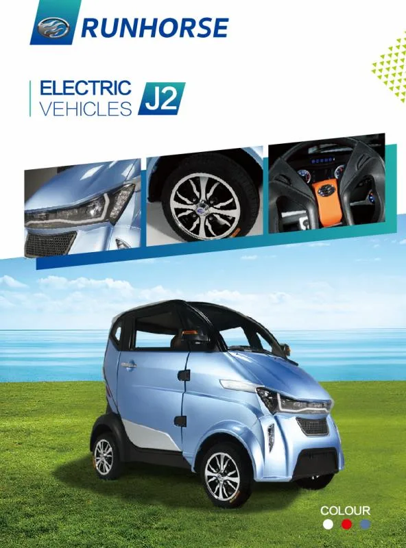 L6e Approved 4 Wheel Electric Step Car for Elderly People