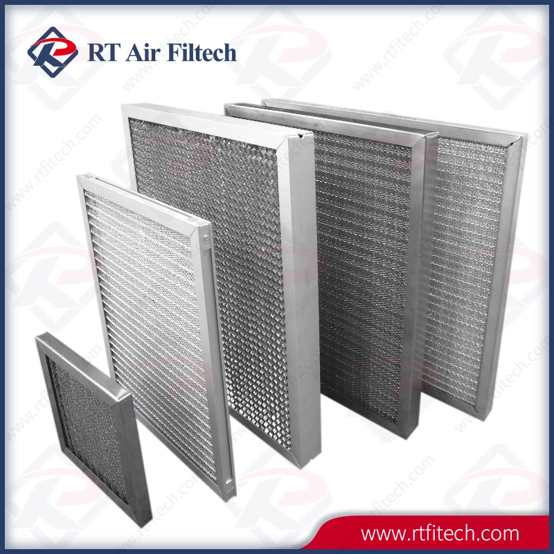 Filtro de Ar do painel de malha metálica de fios de alumínio liga o filtro de Compensação